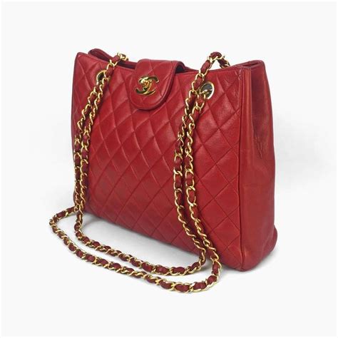 chanel red purse glod chain|chanel lambskin bag.